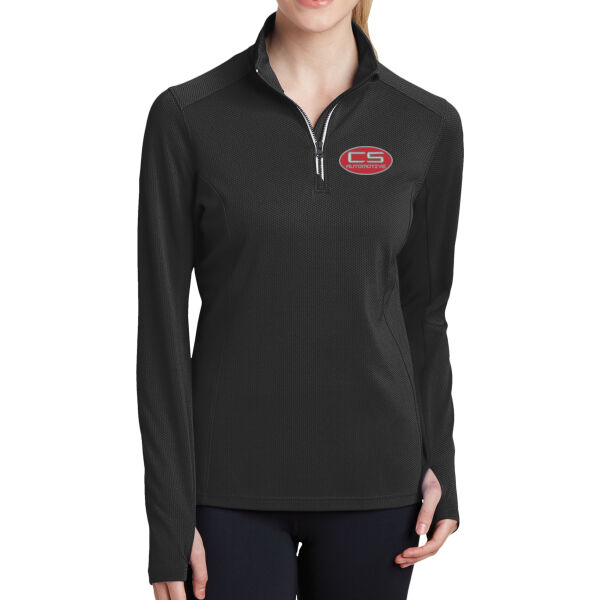 CS - Women's Textured Quarter-Zip Pullover Thumbnail